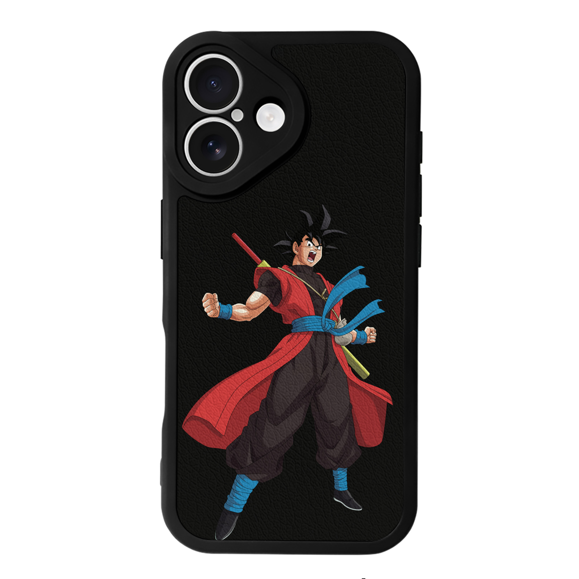 （画像用） ドラゴンボール 孫悟空（そん ごくう）Son Goku カカロット DRAGON BALL Kakarotto 【iPhone 16シリーズ対応】シリコンスマホケース（レザー調） 材質：シリコン